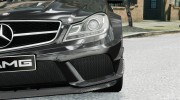 Mercedes Benz C63 AMG Black Series 2012 для GTA 4 миниатюра 12