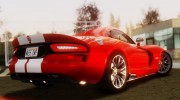 2013 Dodge Viper SRT для GTA San Andreas миниатюра 3