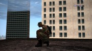 Армеец афроамериканец в стандартном камуфляже для GTA San Andreas миниатюра 2