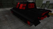 Черно-красные зоны пробития Jagdtiger for World Of Tanks miniature 3
