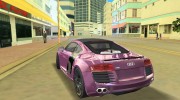 Audi R8 V10 TT Black Revel для GTA Vice City миниатюра 2