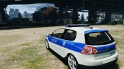 Volkswagen Golf V Polish Police para GTA 4 miniatura 3