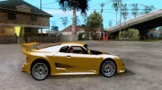 Noble M12 GTO Beta для GTA San Andreas миниатюра 5