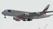 Airbus A380-800 Emirates для GTA San Andreas миниатюра 3