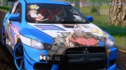 Mitsubishi Lancer Evolution X Taihou Itasha for GTA San Andreas miniature 5