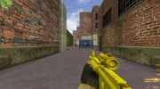 Golden Tactical M4A1 on Pecks Animations para Counter Strike 1.6 miniatura 1