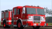 Seagrave Marauder II SFFD Engine 28 для GTA San Andreas миниатюра 1