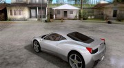 Ferrari F458 для GTA San Andreas миниатюра 3