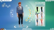 Мужские джинсы для Sims 4 миниатюра 9
