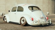 1963 Volkswagen Beetle Rat для GTA 5 миниатюра 2