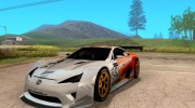 Lexus LFA Speedhunters Edition para GTA San Andreas miniatura 1