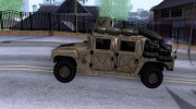 Hummer HMMWV w/mounted Cal.50 для GTA San Andreas миниатюра 2