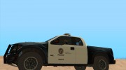 Ford F-150 Raptor LAPD para GTA San Andreas miniatura 4