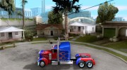 Peterbilt 379 Optimus Prime para GTA San Andreas miniatura 2