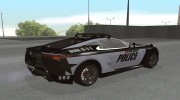 Lexus LFA Police 2011 para GTA San Andreas miniatura 3
