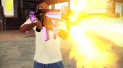 Фиолетовый M4 для GTA San Andreas миниатюра 3