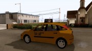 Ford Focus Taxi для GTA San Andreas миниатюра 2