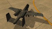 A-10 Warthog для GTA San Andreas миниатюра 3