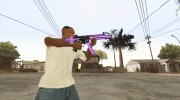 Фиолетовый MP5 для GTA San Andreas миниатюра 6