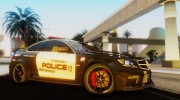 Mercedes-Benz C 63 AMG Black Series Police для GTA San Andreas миниатюра 8