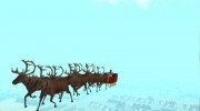 Оленья упряжка Деда Мороза для GTA San Andreas миниатюра 5