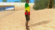 Shirt of Jamaica для GTA San Andreas миниатюра 4