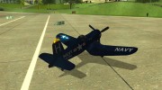 Aereo Corsair F4U1D для GTA San Andreas миниатюра 3