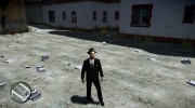 Вито из Mafia II в черном костюме для GTA 4 миниатюра 4