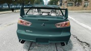 Mitsubishi Lancer X для GTA 4 миниатюра 4