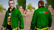 Зелёная куртка с футболкой Боба Марли для GTA 4 миниатюра 1