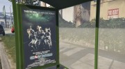 Ghostbusters Movie Poster Bus Station para GTA 5 miniatura 4