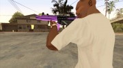 Фиолетовый MP5 para GTA San Andreas miniatura 3