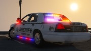 Ford crown victoria Los Santos County Sheriff para GTA 5 miniatura 3