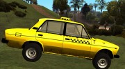 ВАЗ 2106 SA style Такси para GTA San Andreas miniatura 4