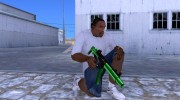 Green MP5 для GTA San Andreas миниатюра 3