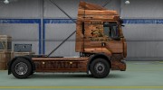 Скин Old Wood для Renault Premium para Euro Truck Simulator 2 miniatura 4