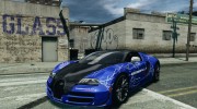 Bugatti Veyron 16.4 Super Sport 2011 v1.0 Gemballa Racing для GTA 4 миниатюра 1