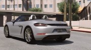 Porsche 718 Boxster S для GTA 5 миниатюра 10