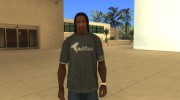 Длинные тёмные волосы для GTA San Andreas миниатюра 1