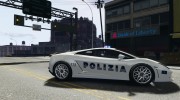 Lamborghini Gallardo LP560-4 Polizia для GTA 4 миниатюра 5