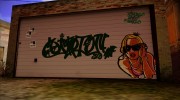 HD Граффити на Гараже CJ в Гантоне для GTA San Andreas миниатюра 2