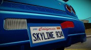 Nissan Skyline R34 for GTA San Andreas miniature 4