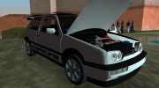 Volkswagen Golf 3 ABT VR6 Turbo Syncro for GTA Vice City miniature 8