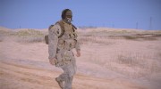 Ghost Desert Soldier Dark Mask with Backpack para GTA San Andreas miniatura 5