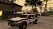 УАЗ Patriot Полиция v1 для GTA San Andreas миниатюра 2
