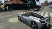 Ferrari 458 Italia 2010 v1.0 для GTA 4 миниатюра 3