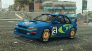 Subaru Impreza WRC 1998 World Rally for GTA 5 miniature 1