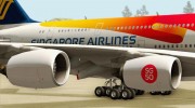 Airbus A380-800 Singapore Airlines Singapores 50th Birthday Livery (9V-SKI) para GTA San Andreas miniatura 22