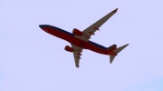 Boeing 737-800 Southwest Airlines para GTA San Andreas miniatura 12