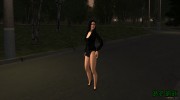 Black Dressed Girl para GTA San Andreas miniatura 3